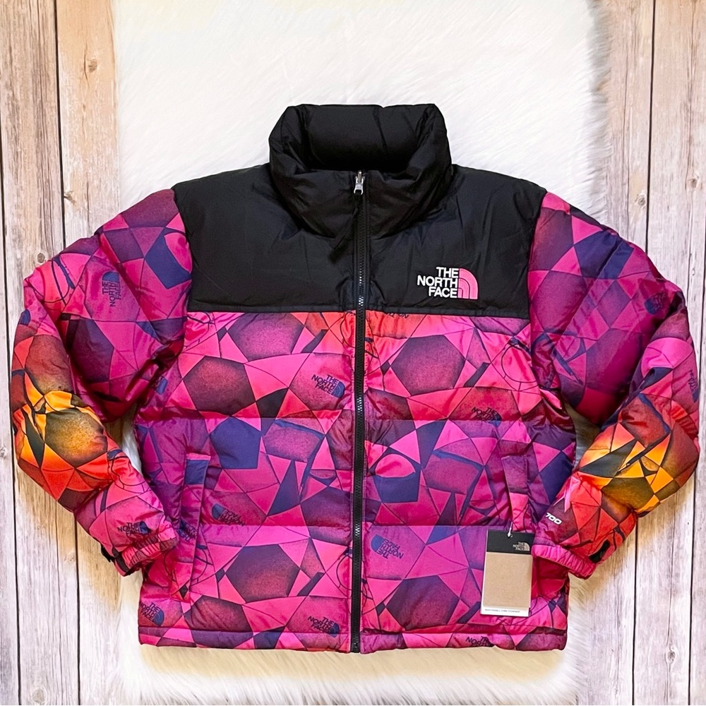 The North Face Women’s Nuptse Printed Down Jacket - Picture 1 of 11